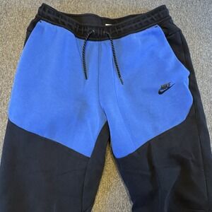 Nike Blue and Black Sweatpants
